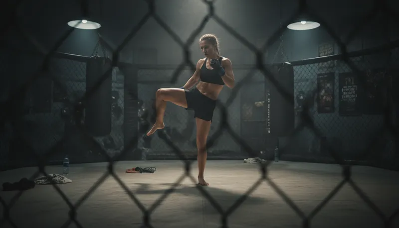 Illustration of mma: A sport combining various martial arts techniques.