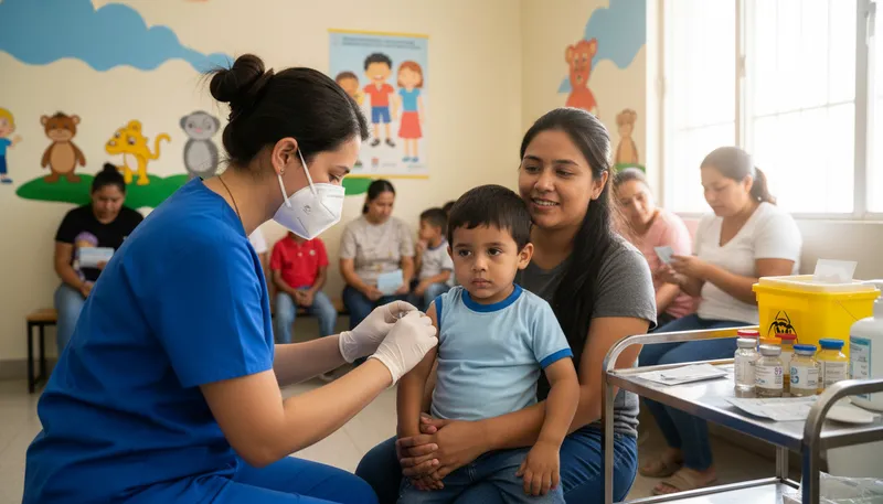 Illustration of vaccinate: To give a vaccine to prevent disease.