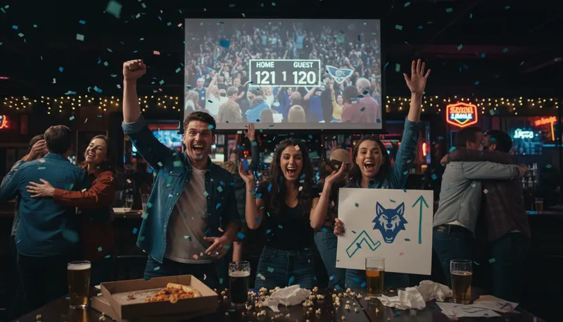 Illustration of timberwolves: A basketball team from Minnesota.