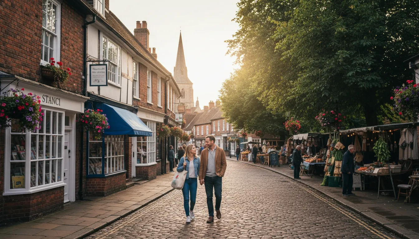 Ilustrasi Hertford: A town in England.