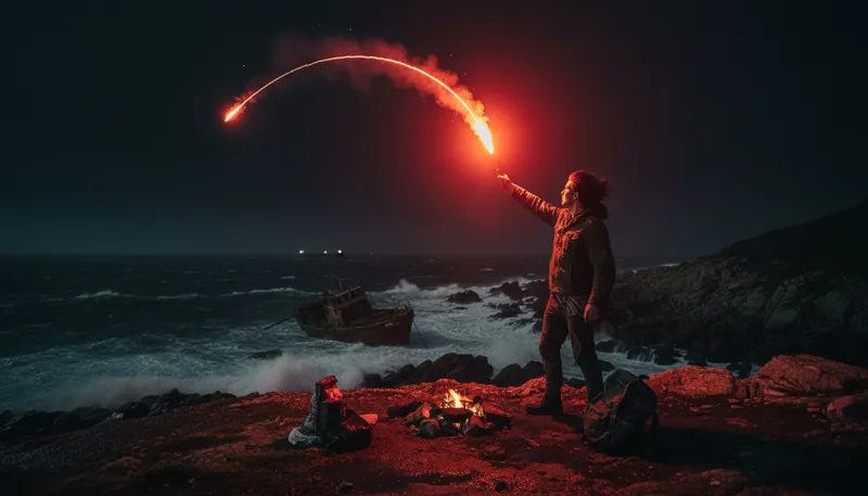 Illustration of flare: A sudden burst of light or flame.