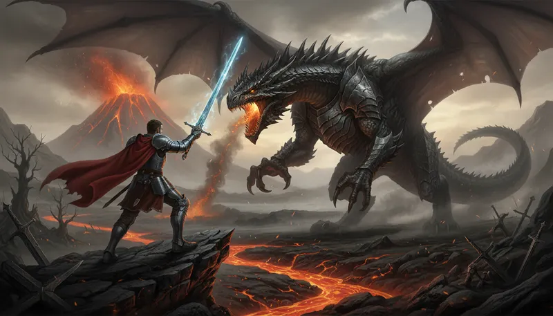 Illustration of siegfried: A hero in Germanic mythology.