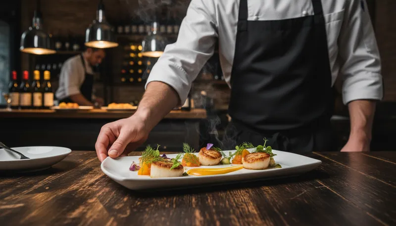 Illustration of plate: A flat dish used for serving food.