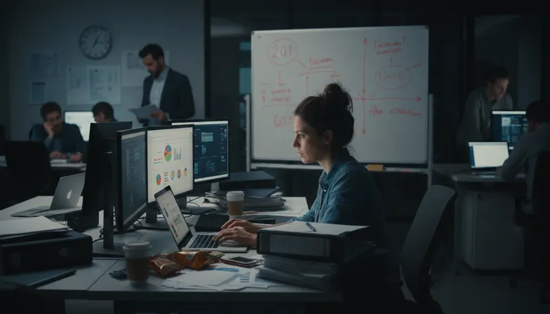 Illustration of in the thick of: deeply involved in something