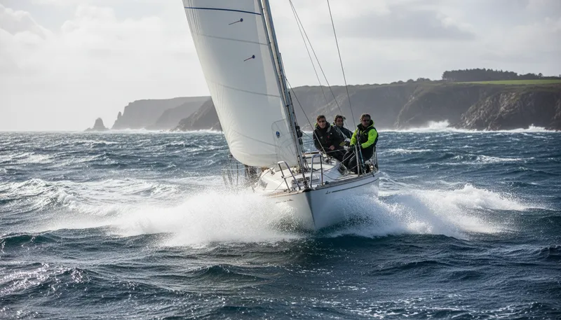 Illustration of windward: Towards the direction the wind blows.