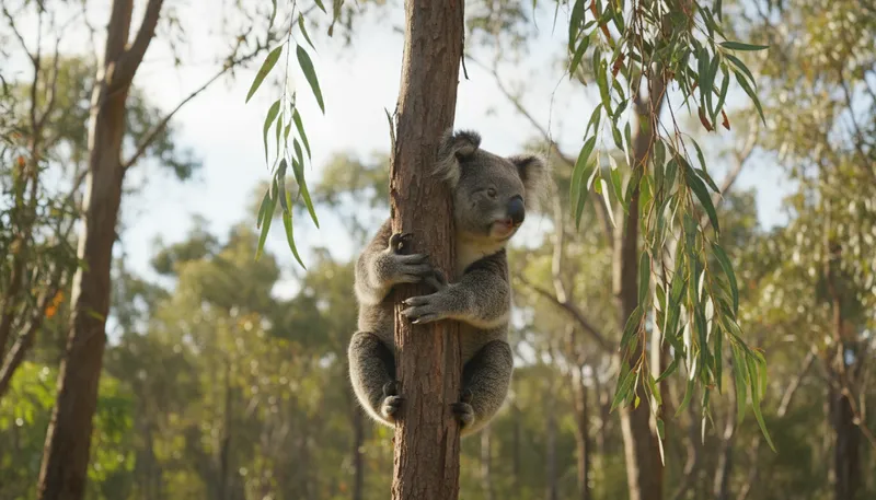 Illustration of kuala: A tree-dwelling Australian marsupial.