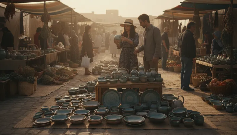 Illustration of ware: Goods or products, particularly made for sale.