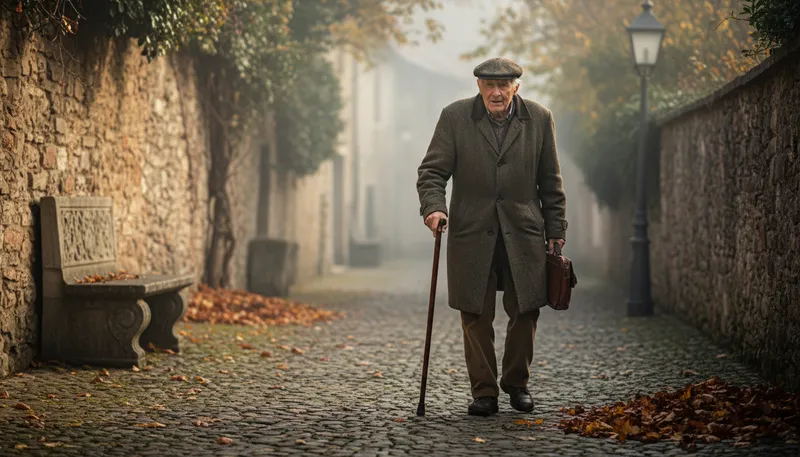 Illustration of elderly: Older people, usually aged 65 or more.