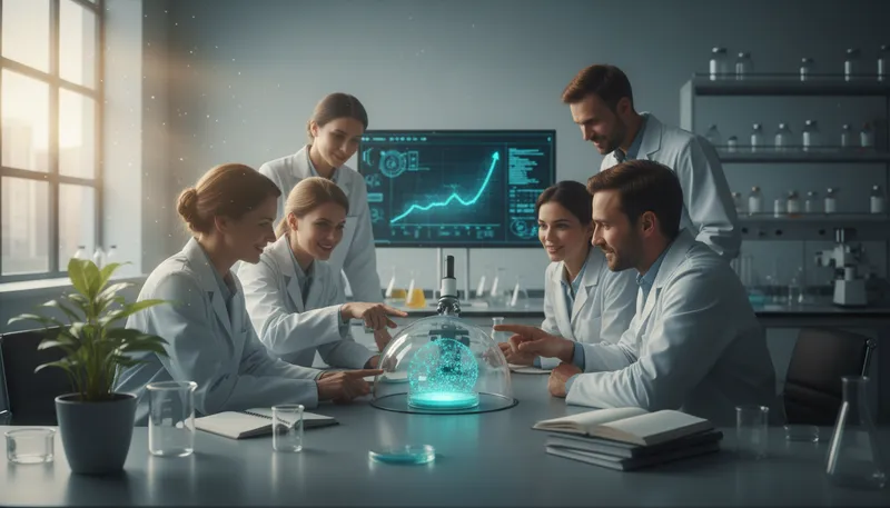 Illustration of preclinical: Before testing on humans in medical research.