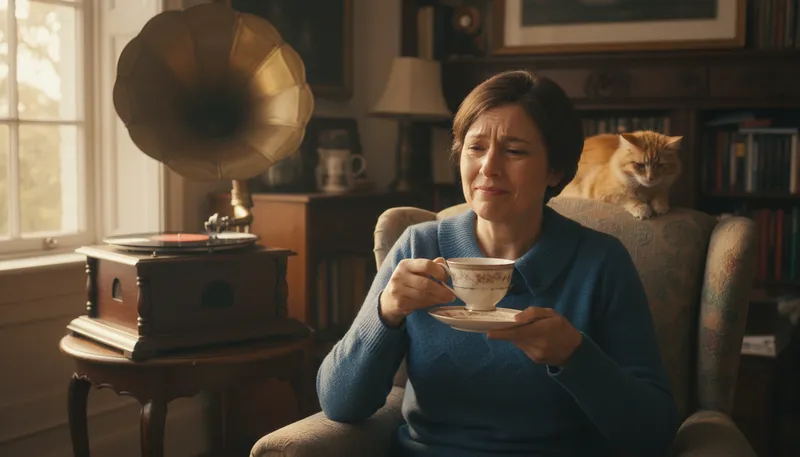 Illustration of someone's cup of tea: something one enjoys or prefers