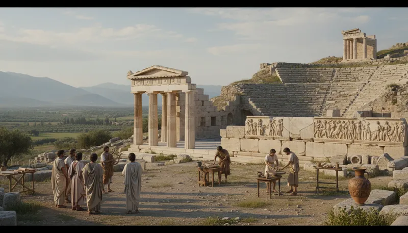 Illustration of argos: an ancient city in Greece