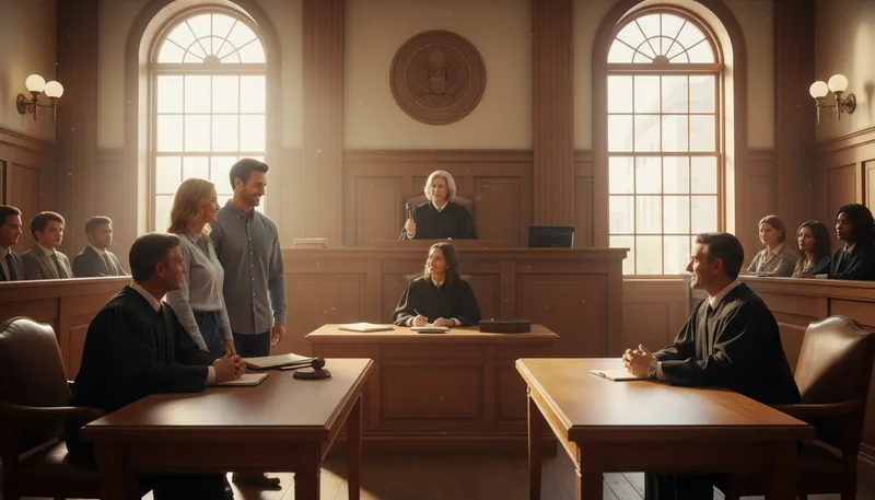 Illustration of judicial: Related to courts or the administration of justice.
