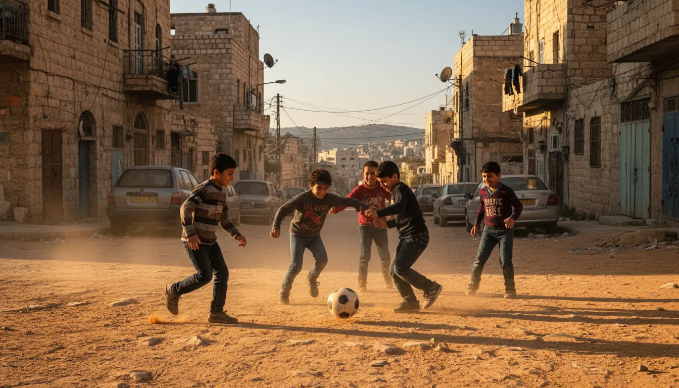 Ramallahのイラスト：A city in the West Bank.
