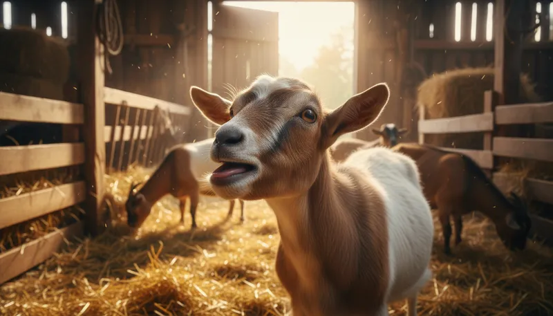 Illustration of nanny: female goat