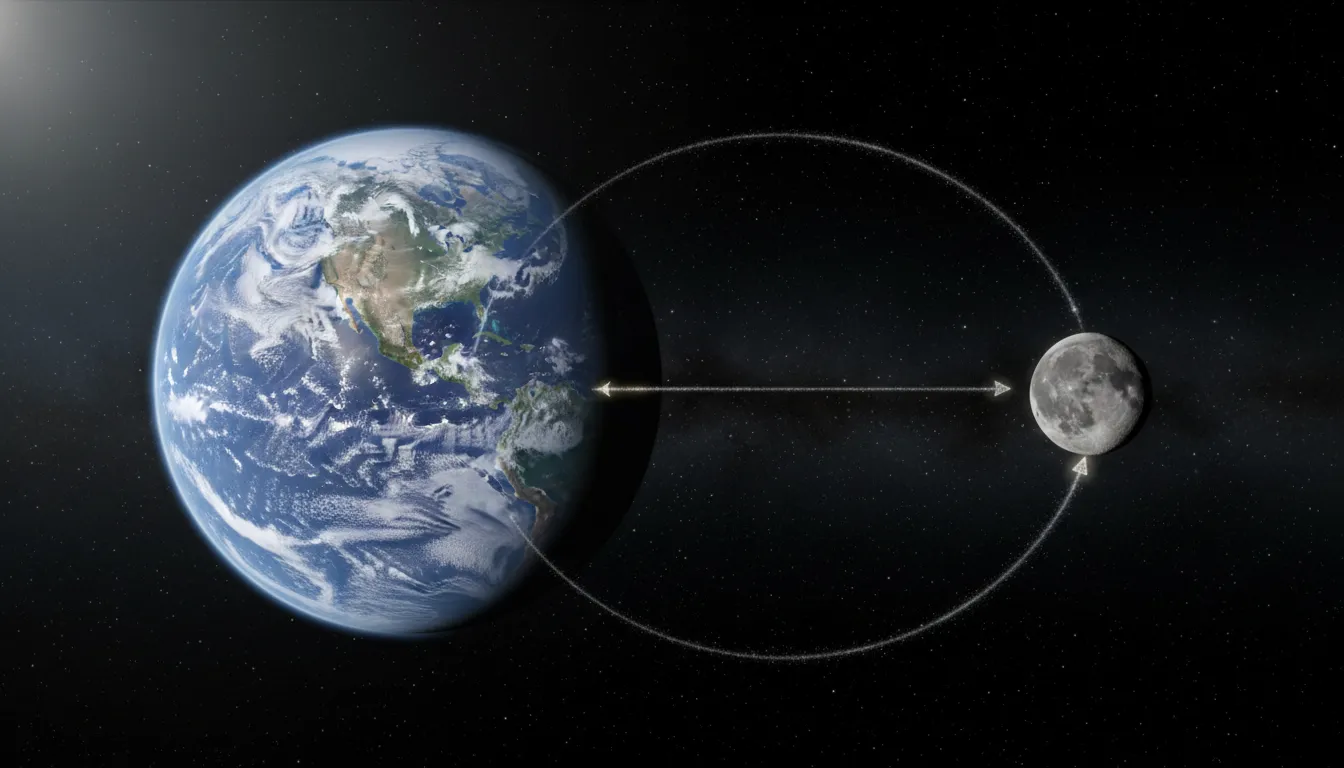 Illustration of centripetal force: A force that pulls a moving object toward the center of its circular path.