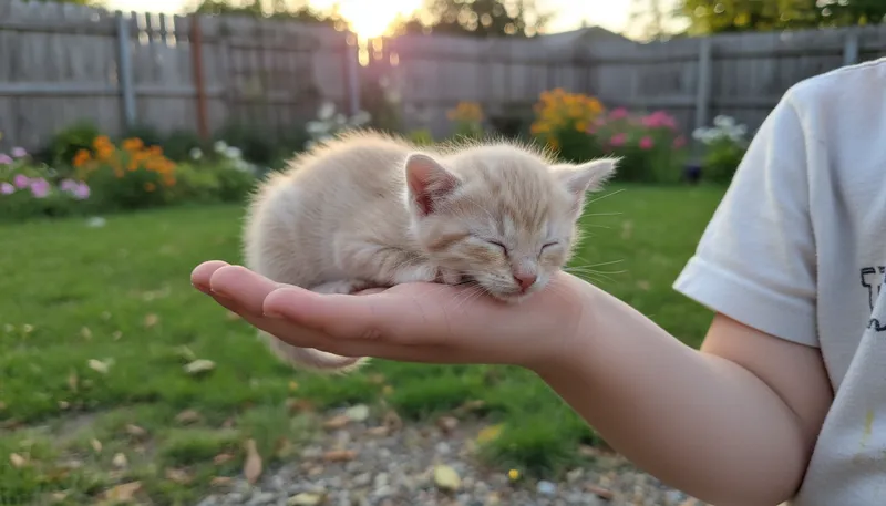 Illustration of tiny: Very small in size or amount.