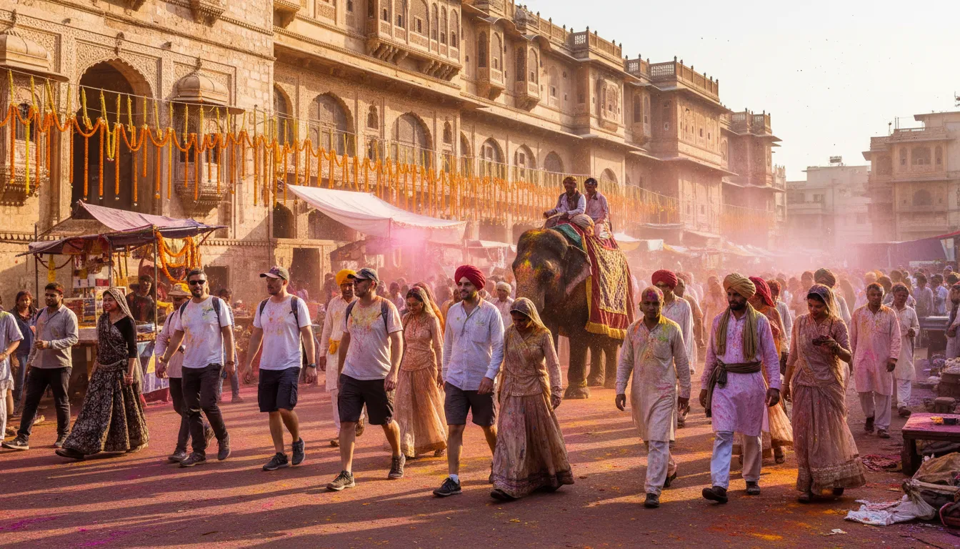 Hình minh họa cho Rajasthan: A state in northern India known for culture.