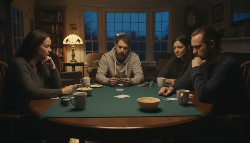Illustration of poker: A card game involving betting and strategy.