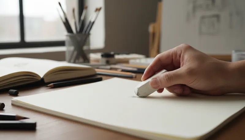 Illustration of erasure: The act of removing or wiping out.