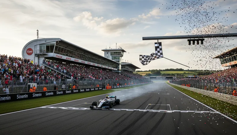 Illustration of silverstone: A race track in England; specific context needed.