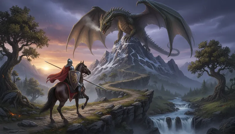 Illustration of legend: A traditional story often about heroic deeds.