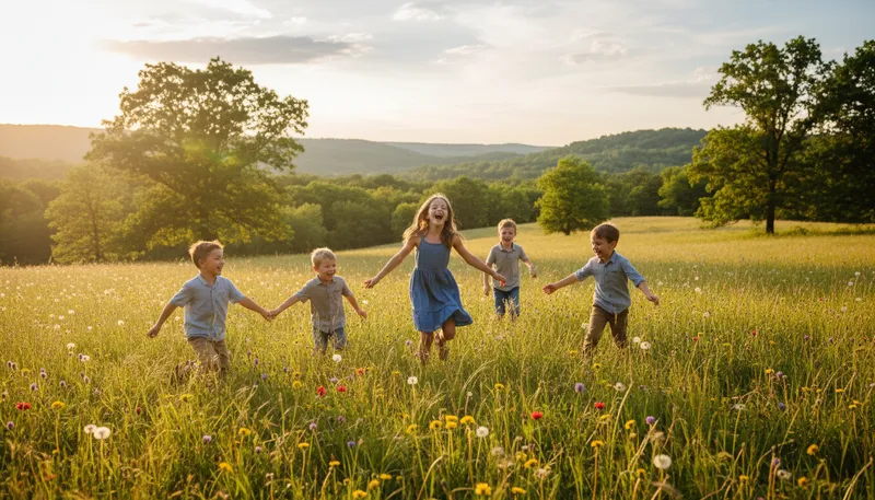 Illustration of frolic: To play and move cheerfully and energetically.