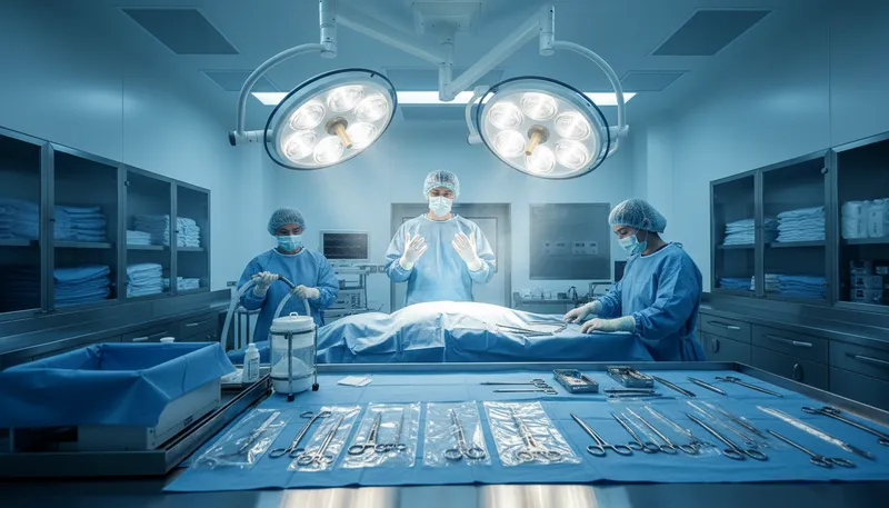 Illustration of sterile: Free from germs or bacteria; clean.