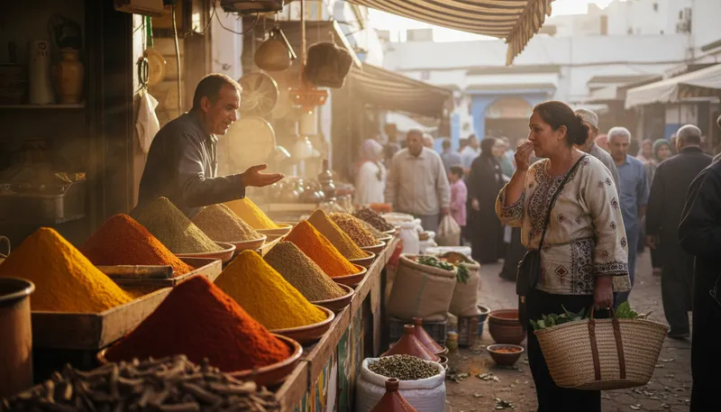 Illustration of tunisian: Relating to Tunisia or its people.