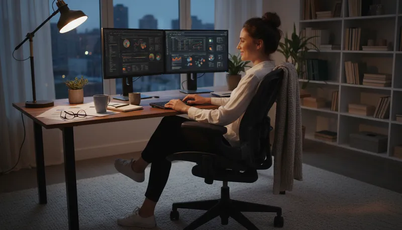 Illustration of ergonomic: Designed for comfort and efficiency in use.