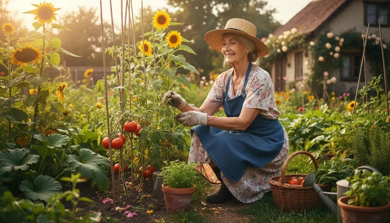 Illustration of twilight years: The later years of a person's life.