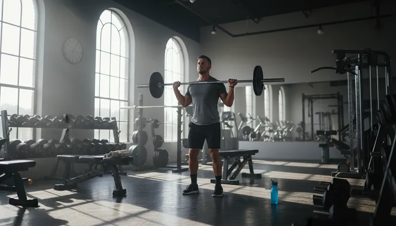 Illustration of weightlifting: exercise for building strength