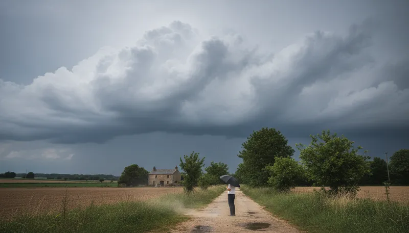 Illustration of cloudy: Covered with clouds; overcast.