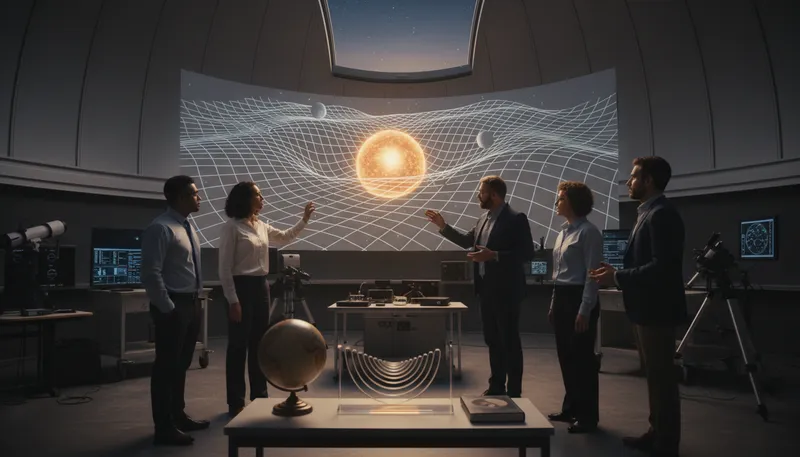 Illustration of relativity: Einstein's theory of space and time relationships