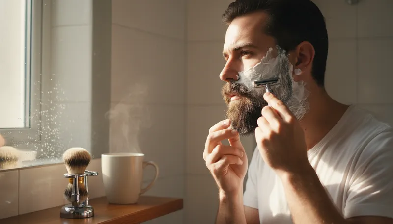 Illustration of razor: A tool used for shaving hair.