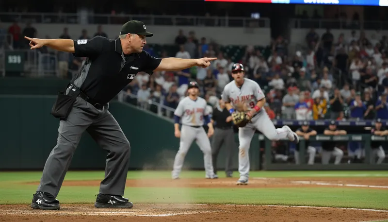 Illustration of balk: an illegal motion by a baseball pitcher