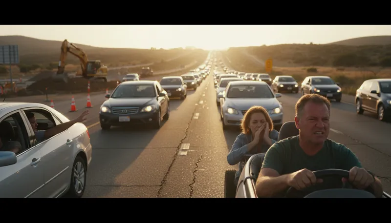 Illustration of slowdown: A decrease in speed or activity.