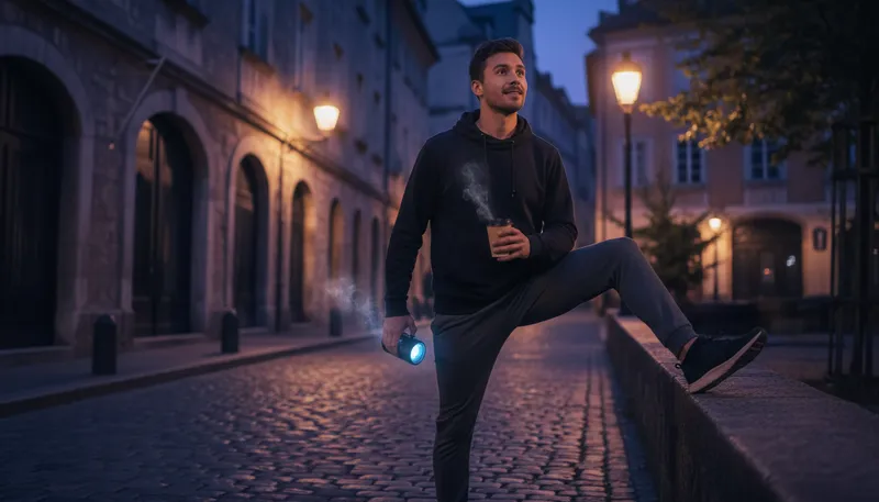 Illustration of night person: someone who prefers being active at night