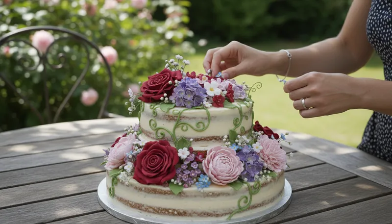 Illustration of fleury: A term often linked with floral designs.