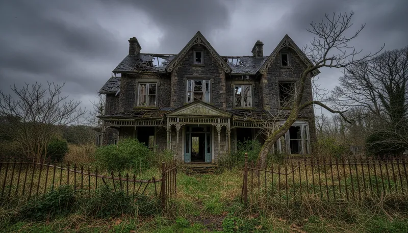 Illustration of rack and ruin: In a state of complete destruction.