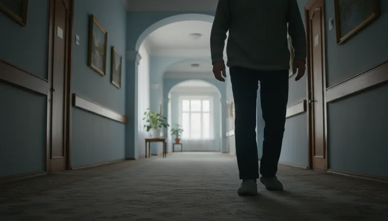 Illustration of shuffle: to walk without lifting your feet much