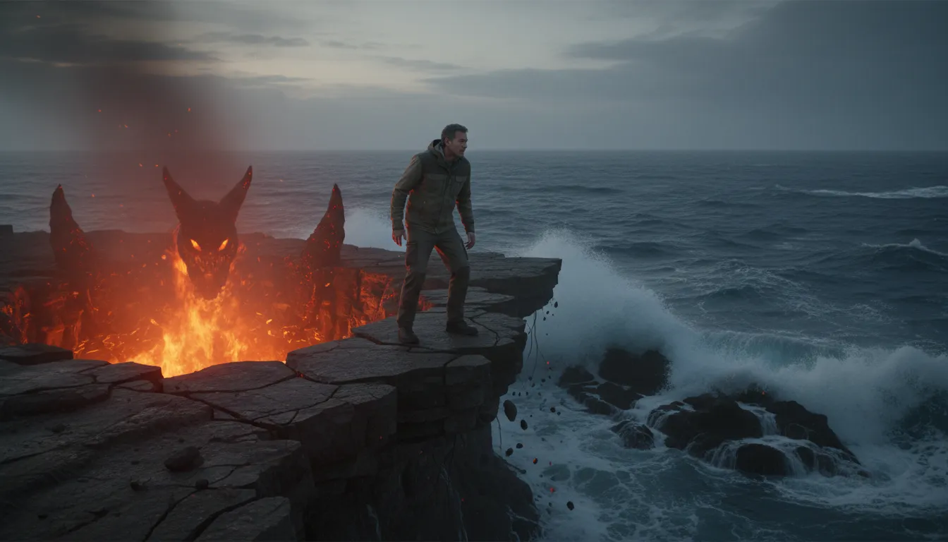 Ilustrasi the devil and the deep blue sea: a difficult choice between two bad options