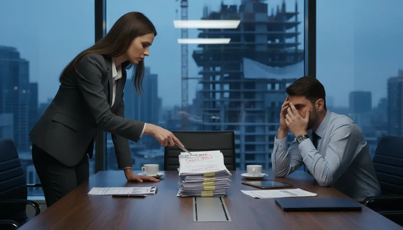 Illustration of bad business: a situation causing problems or losses.