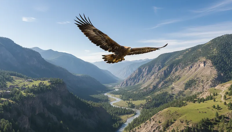 Illustration of eagle: a symbol of strength or freedom
