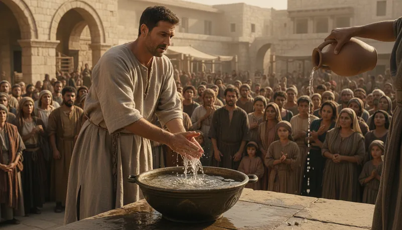 Illustration of pilate: The Roman governor who sentenced Jesus to be crucified.