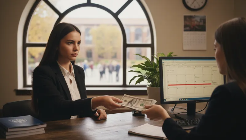 Illustration of tuition: The fee for attending a school or college.