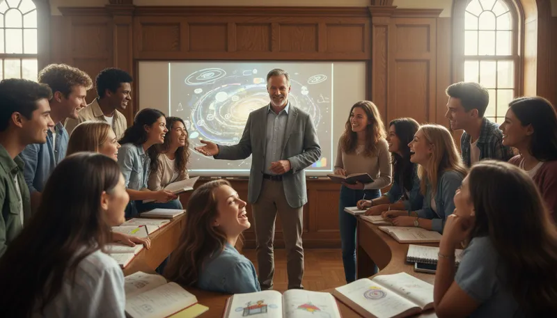 Illustration of pedagogy: The art of teaching and education.