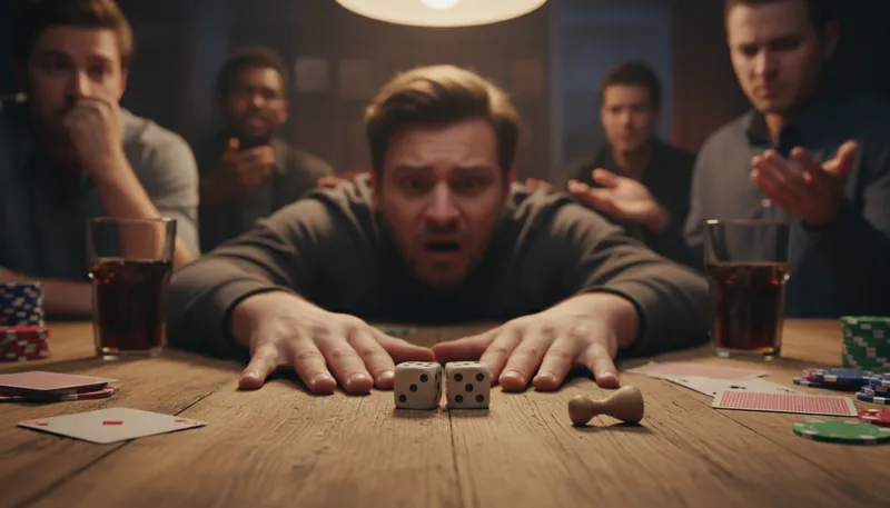 Illustration of snake eyes: to roll two ones in dice games