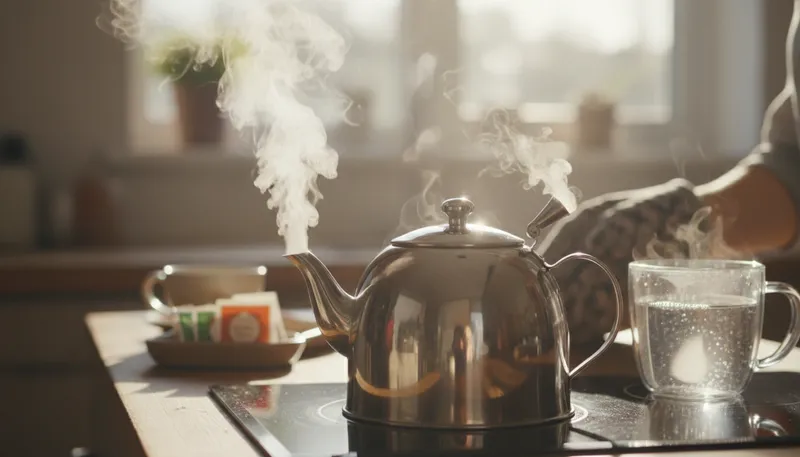 Illustration of teapot: A vessel for brewing and serving tea.