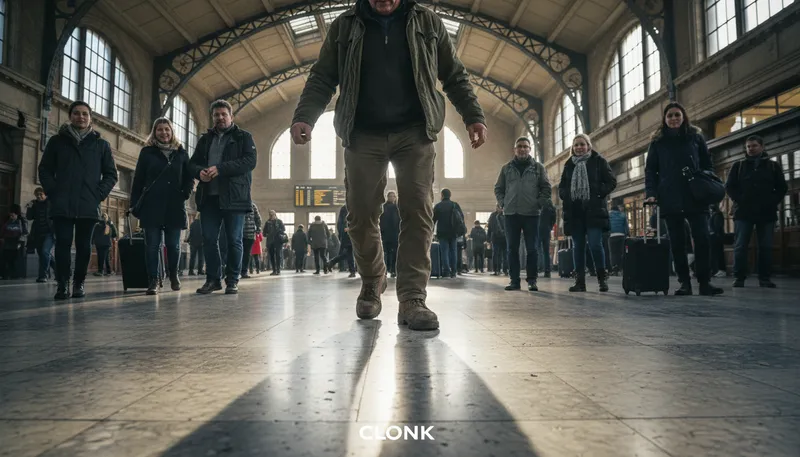 Illustration of clunky: Awkward or heavy in movement or design.