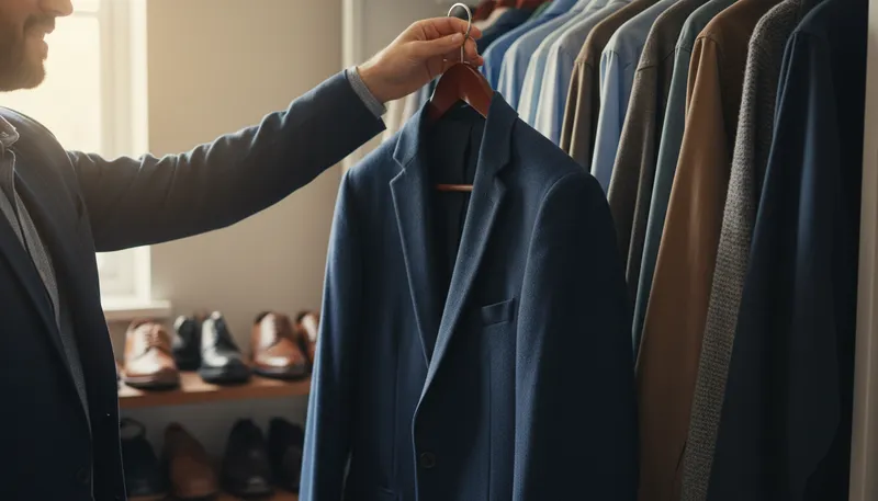 Illustration of hanger: A device for holding clothes on a rod.